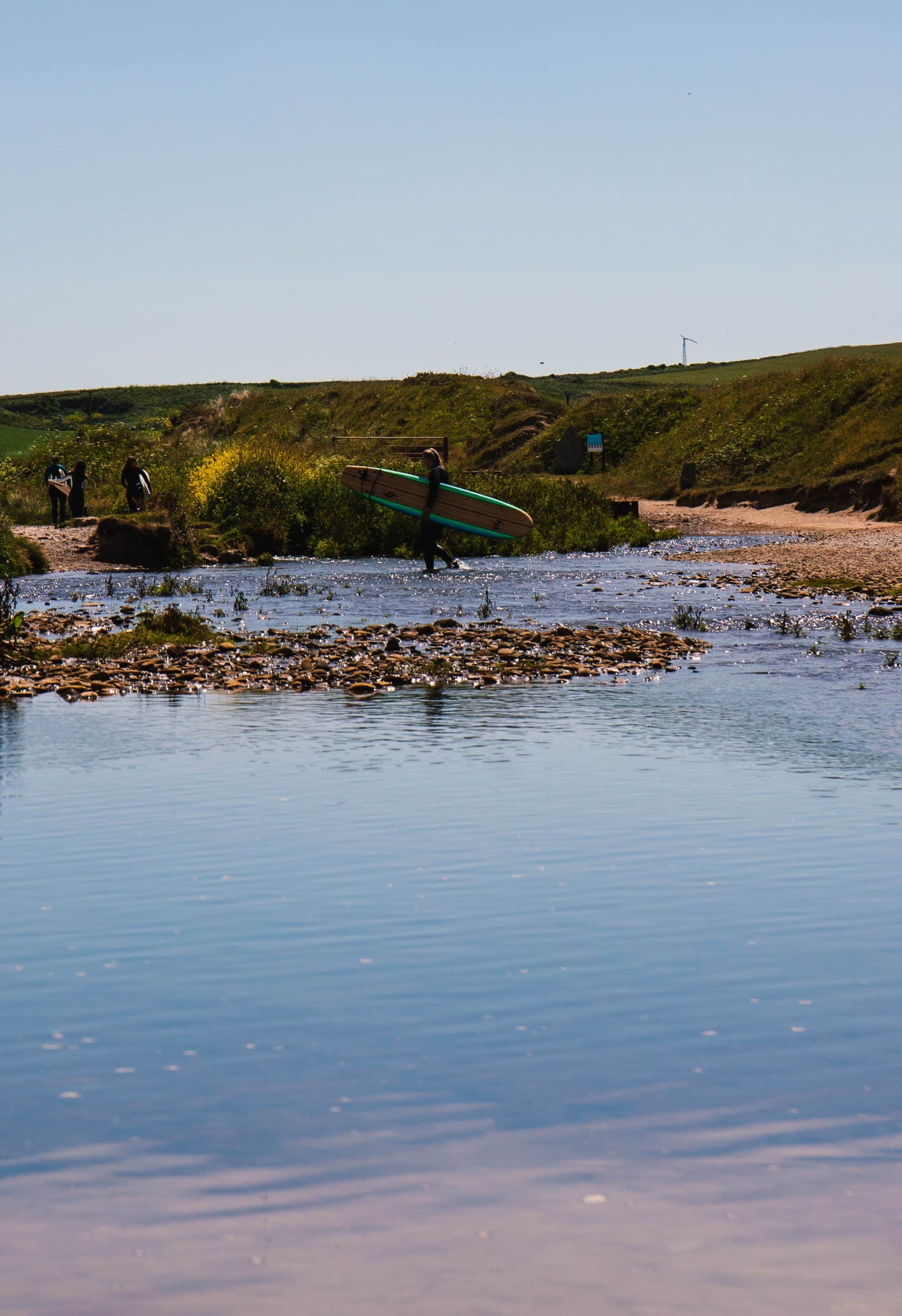 Sandy beach in Cornwall