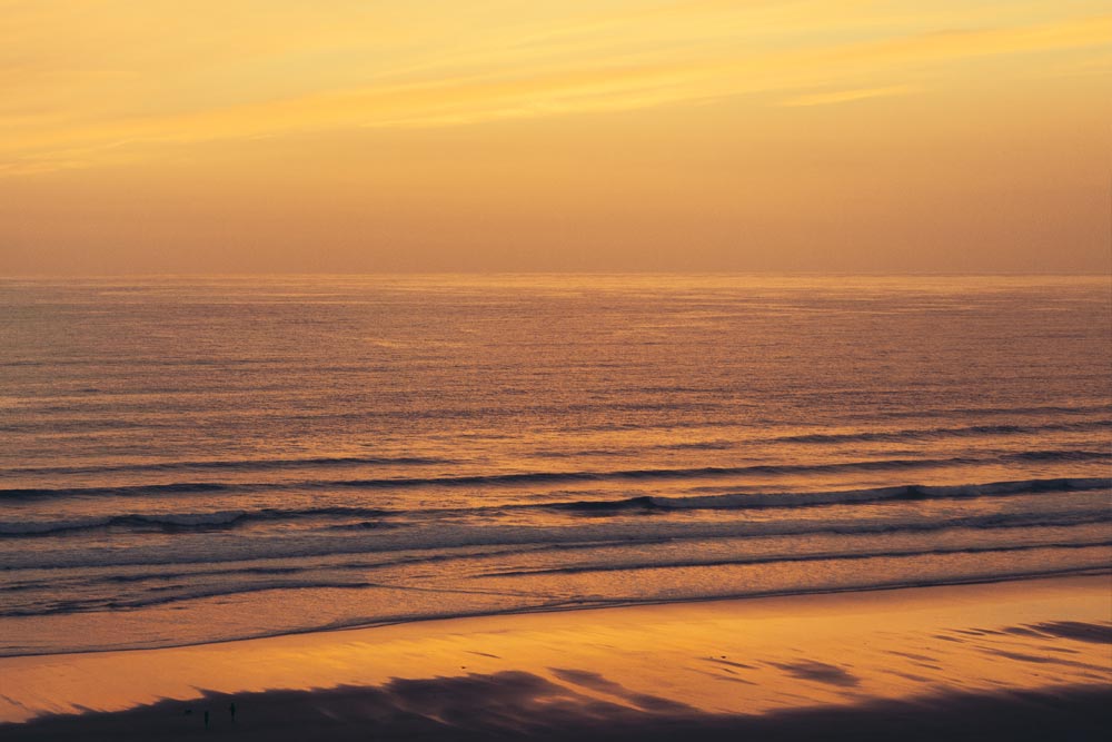Sunset over Watergate Bay