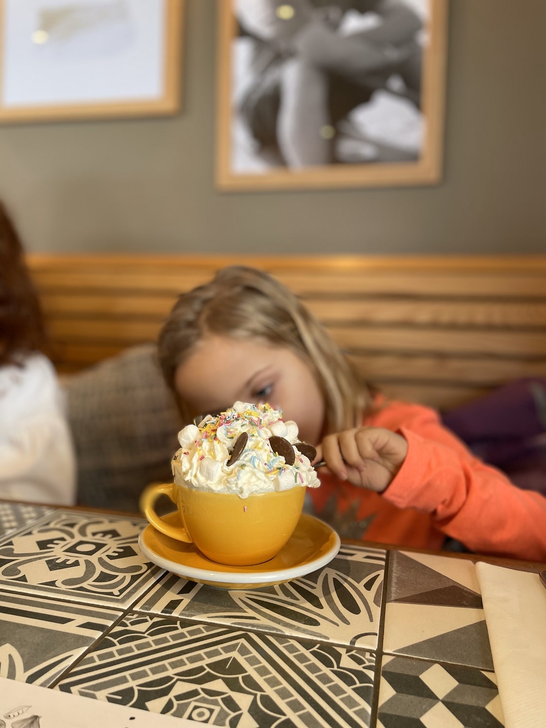 Hot chocolate at Watergate Bay