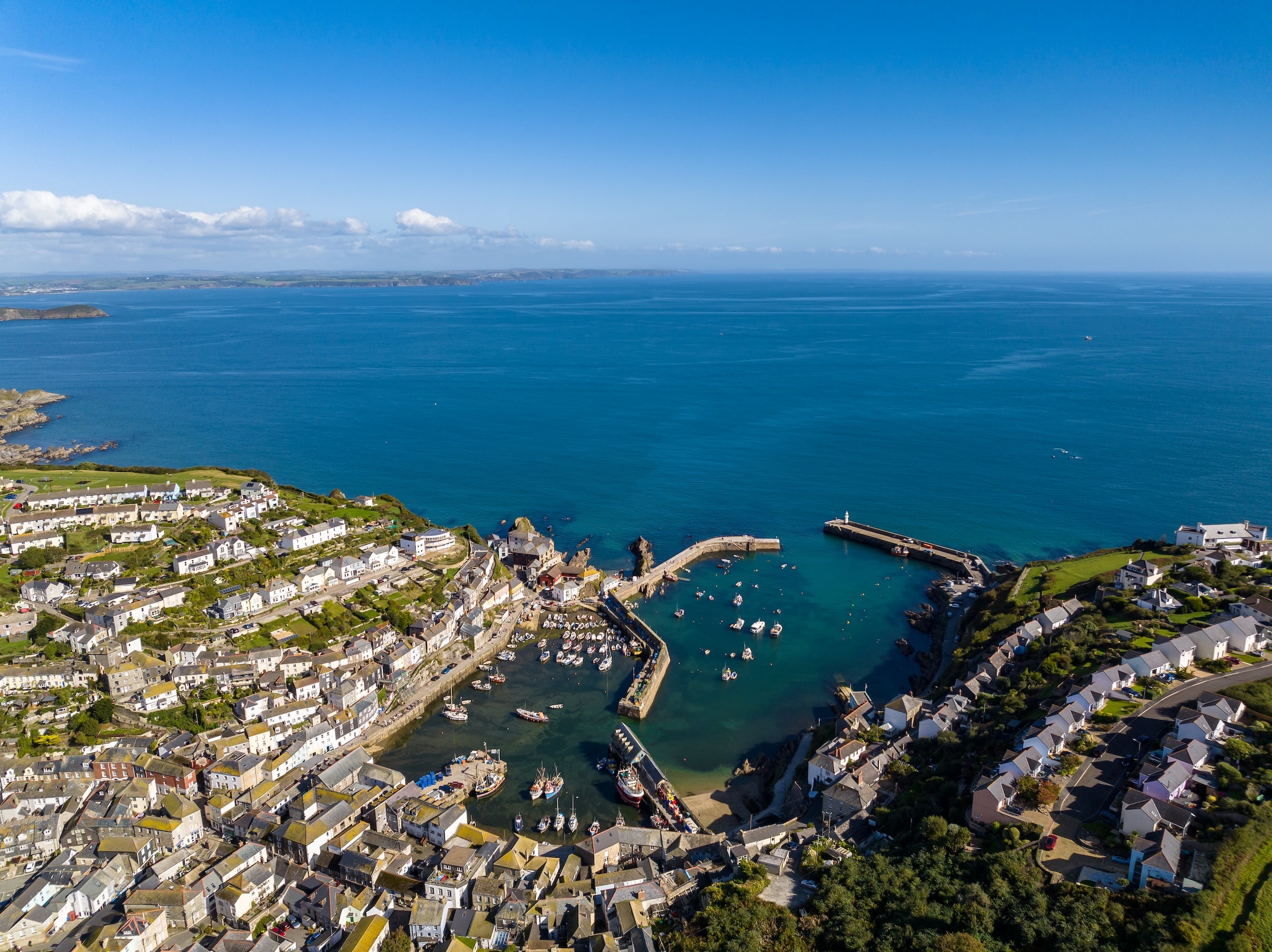 Aerial Cornwall Mevagissey