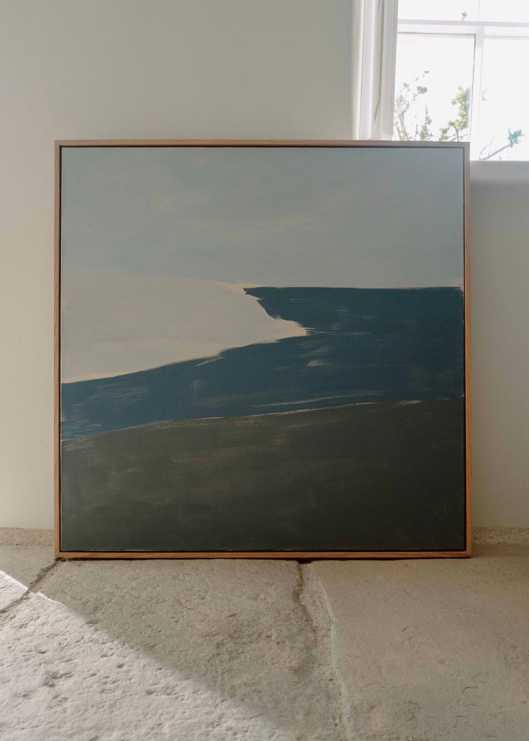 Abstract coastal painting