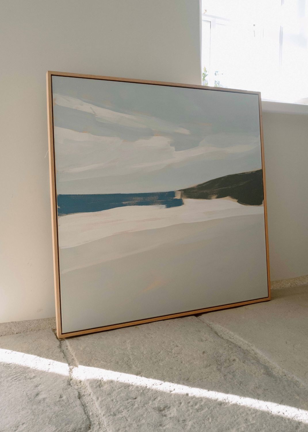 Abstract coastal painting