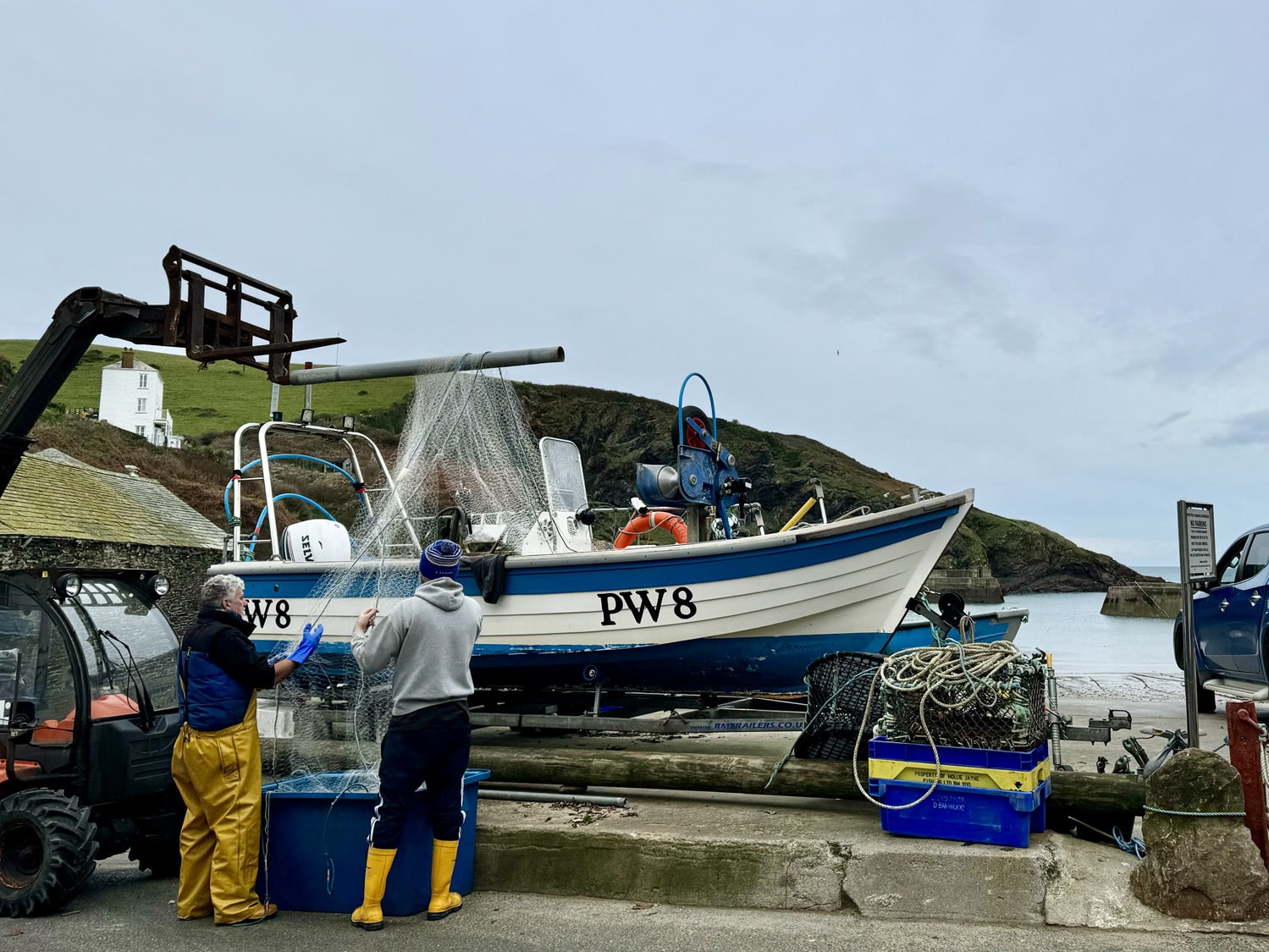 Fishermen in Port Isaac