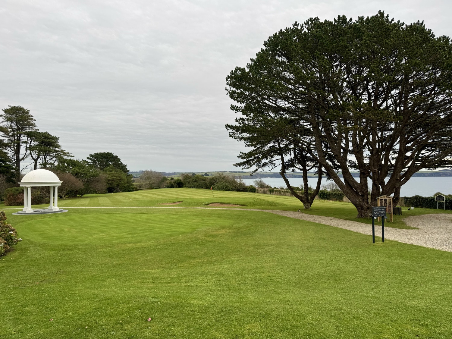 Golf course at Carlyon Bay hotel