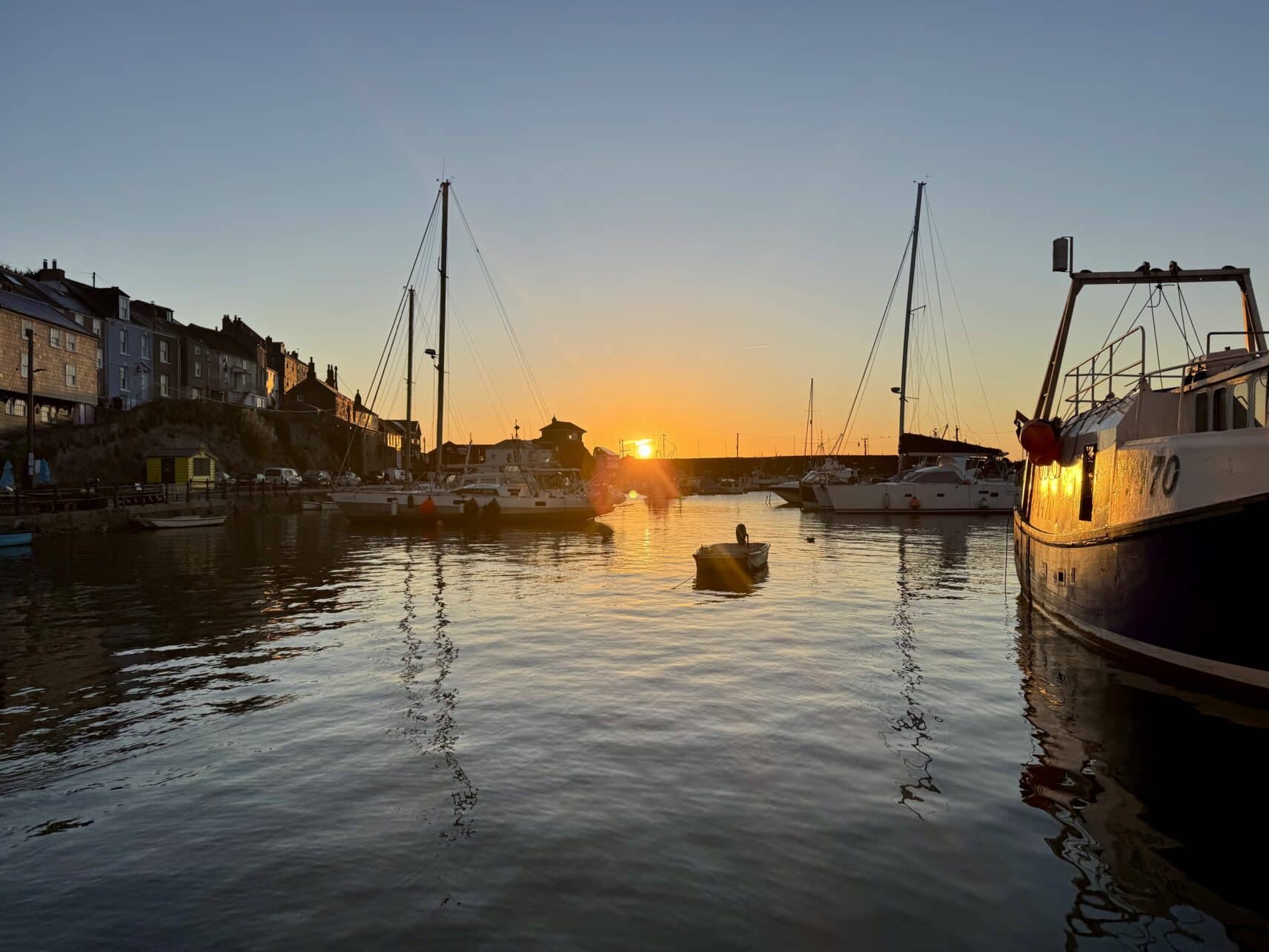 Mevagissey Harbour at sunrise