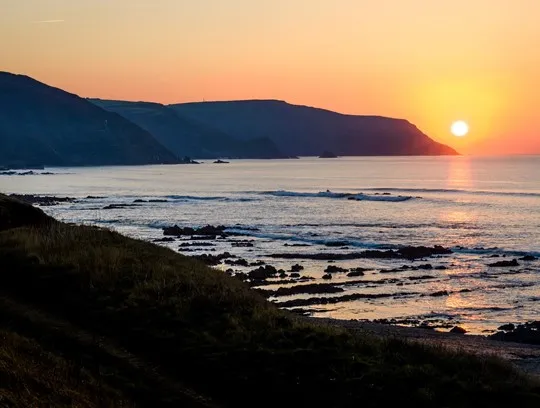 A view of Widemouth Bay.