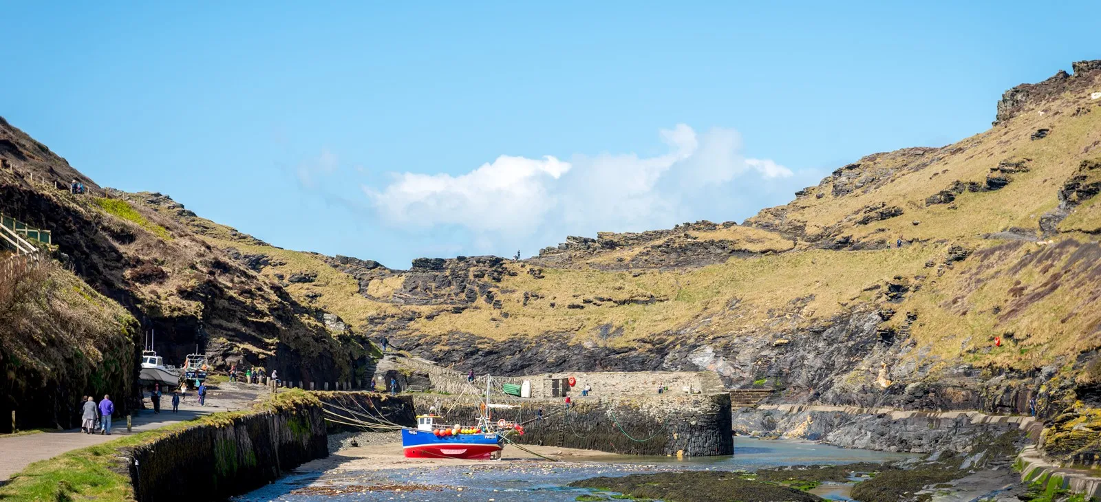 Estuary at low tide.