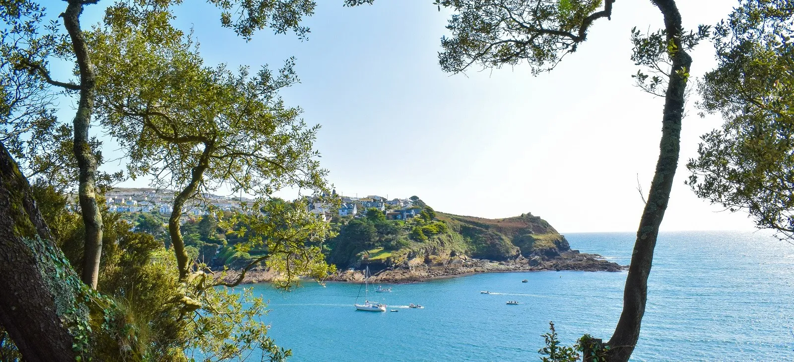 Hilltop houses overlooking boats on the water.