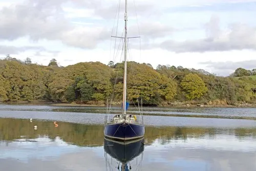 A sailboat on water.