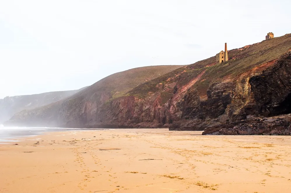 Engine houses overlooking the sea.