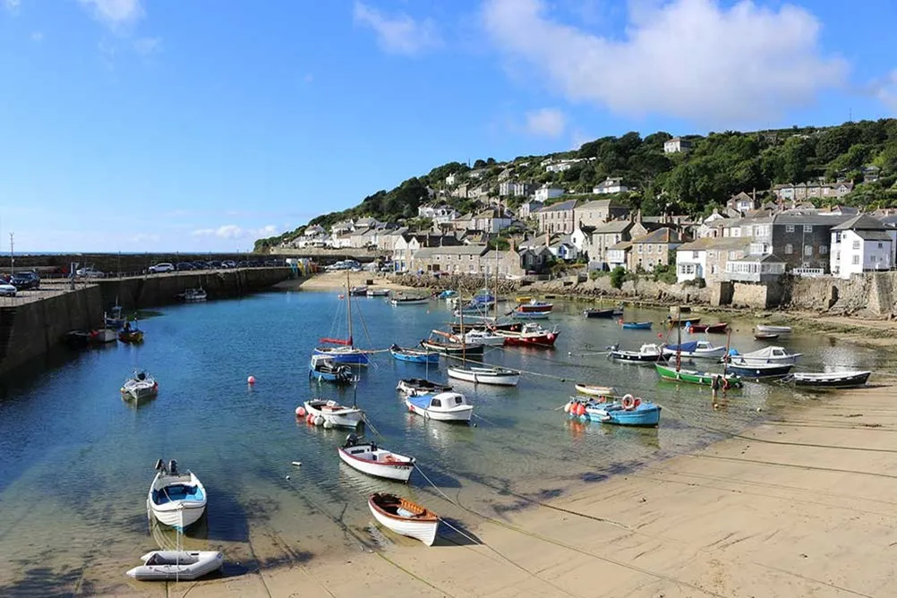 Boats in a harbour.