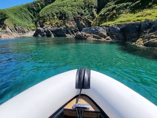 A boat in the water.