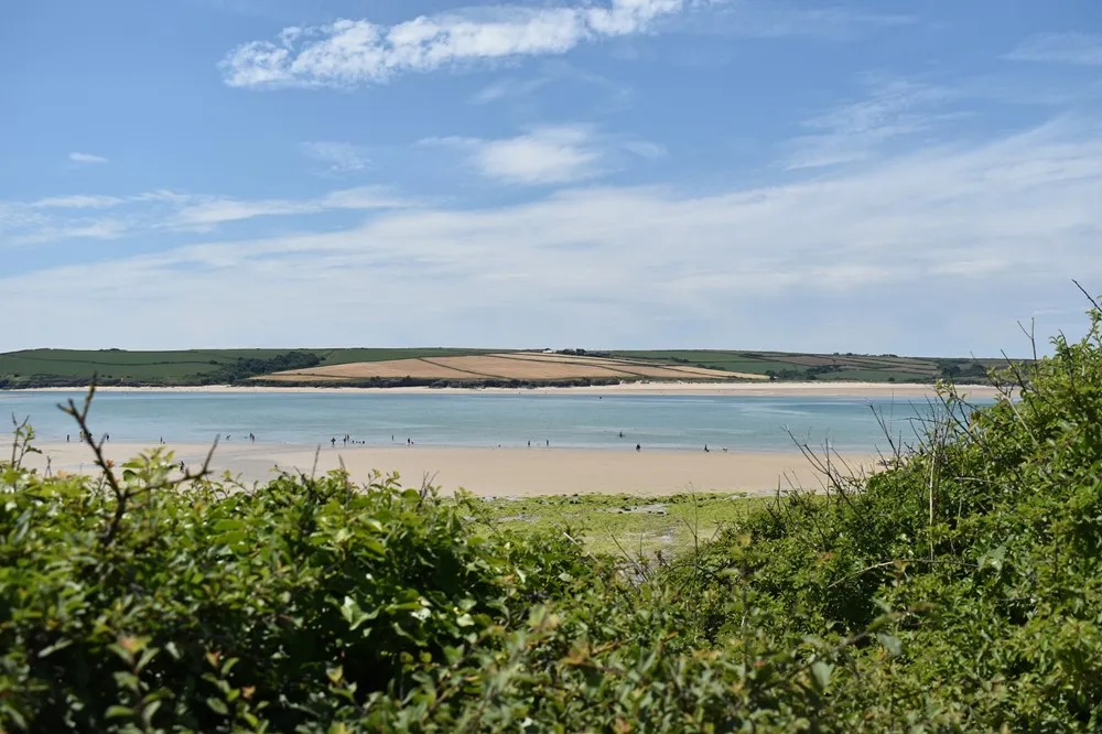 View of the estuary from the hills.