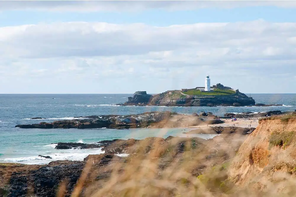 Godrevy lighthouse in Cornwall