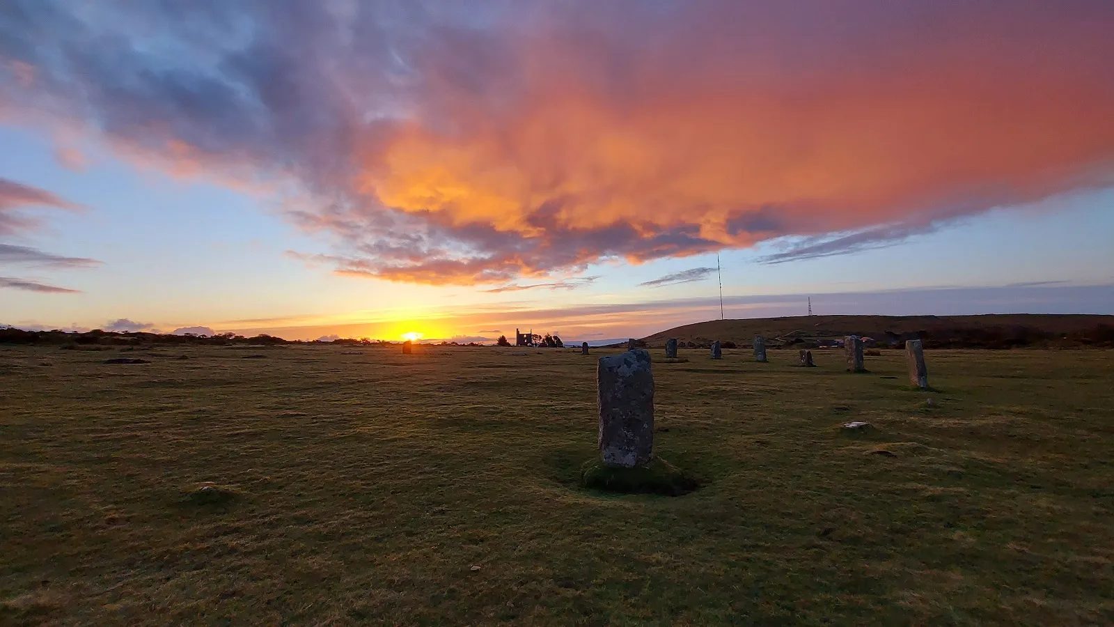 Stone circle sunrise