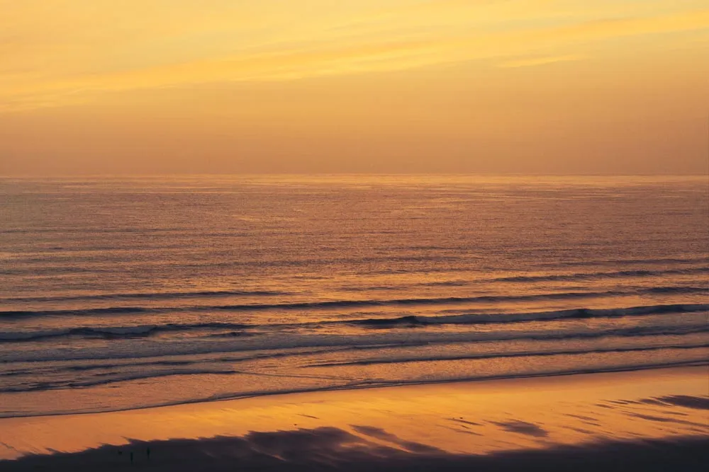 Sunset over Watergate Bay