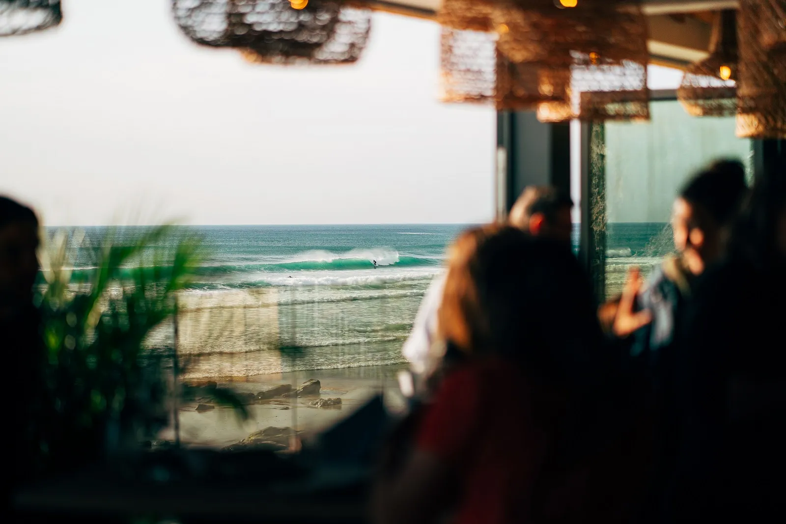 View from Zacry's restaurant in Watergate Bay