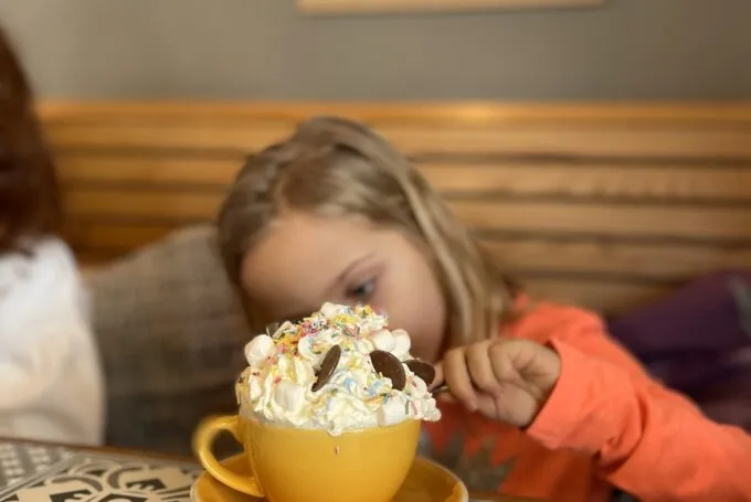 Hot chocolate at Watergate Bay