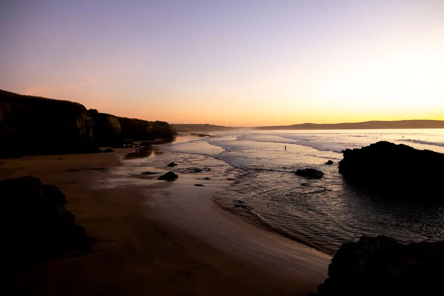 Beach at sunset