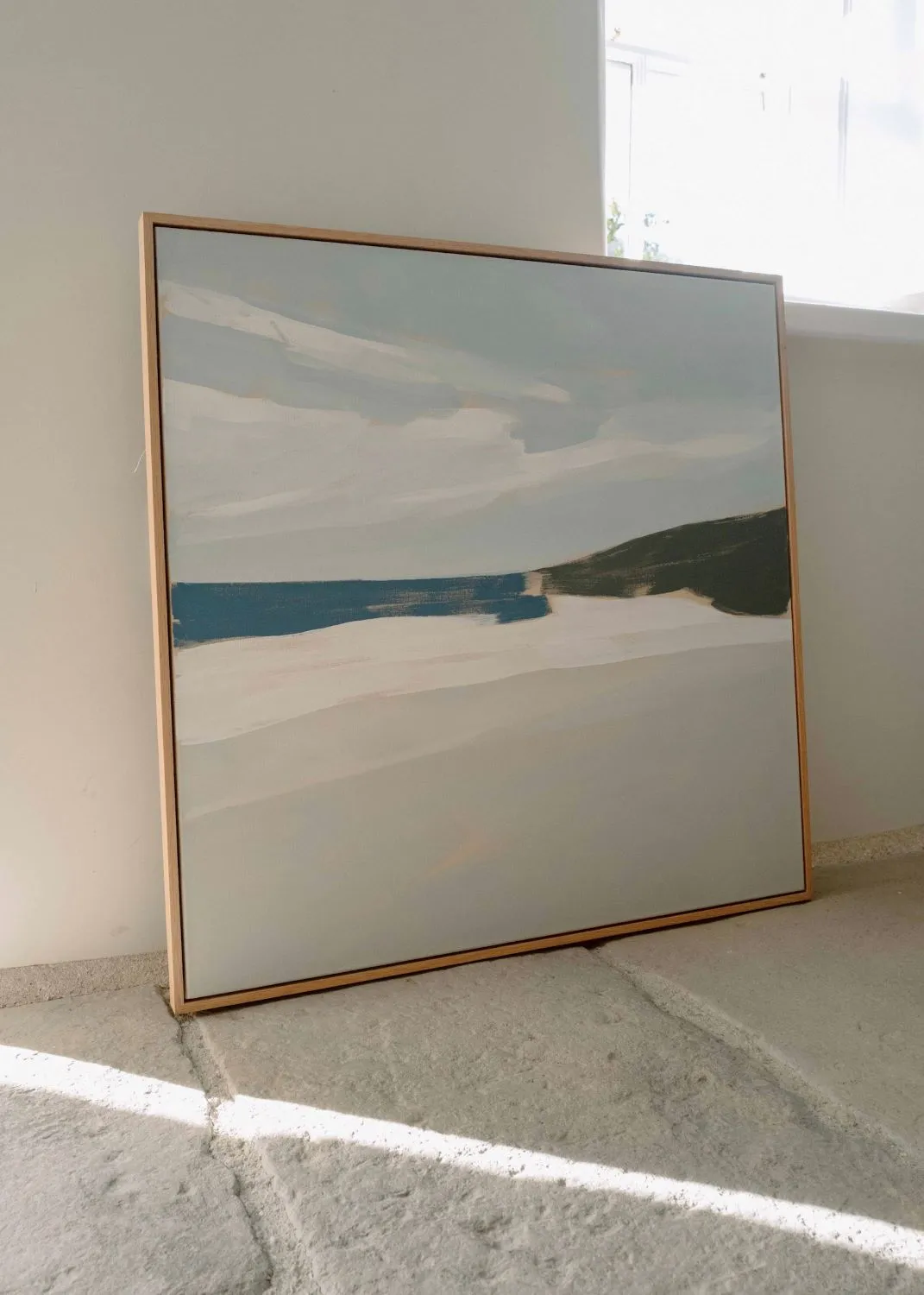 Abstract coastal painting