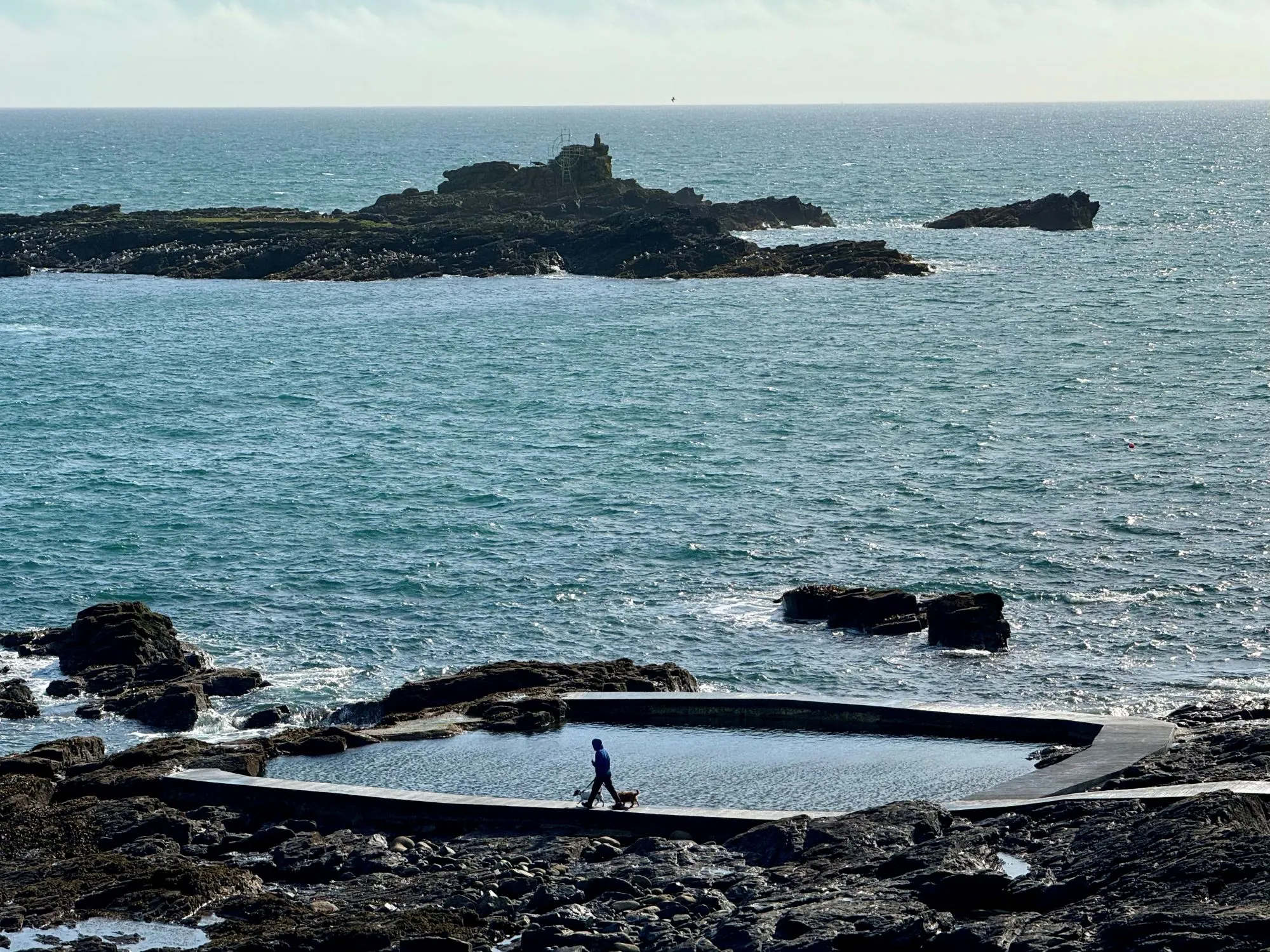 A view of the tidal pool in Mousehole