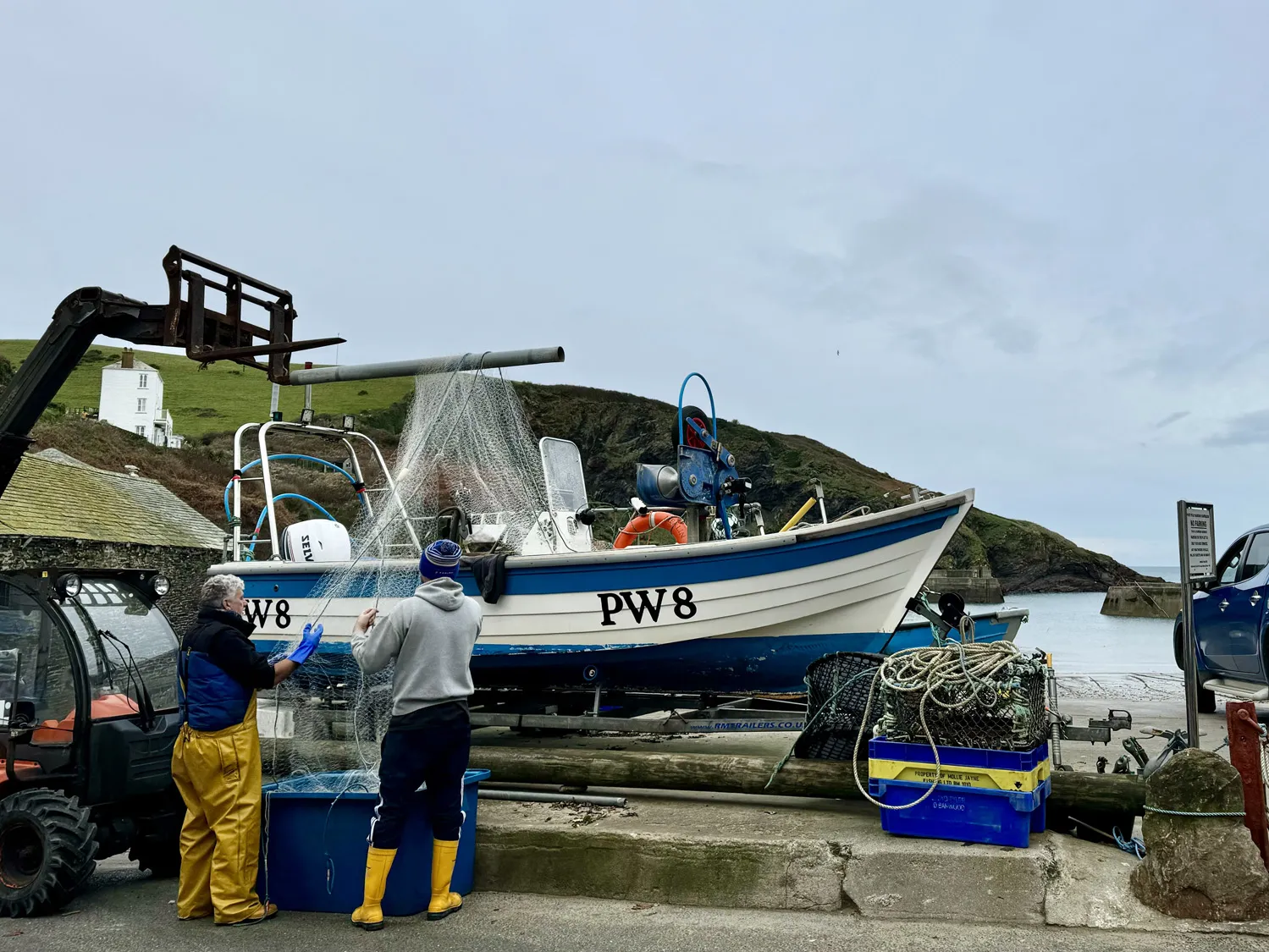 Fishermen in Port Isaac