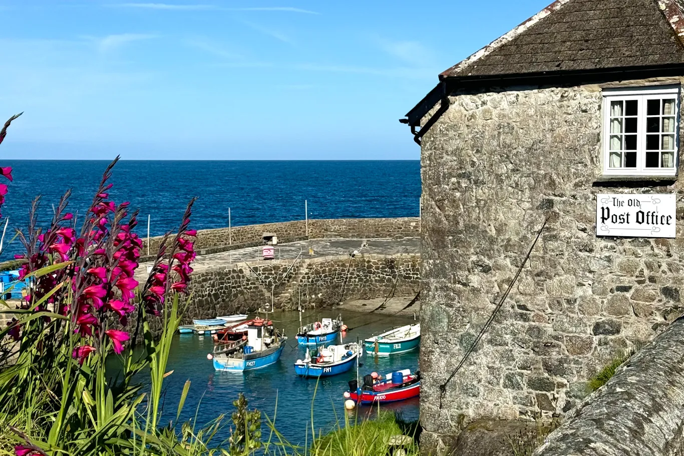 Coverack Beach harbour