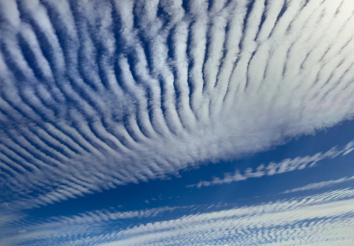 Mackerel sky clouds